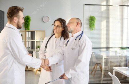 Health and nutrition professionals collaborating in a meeting room